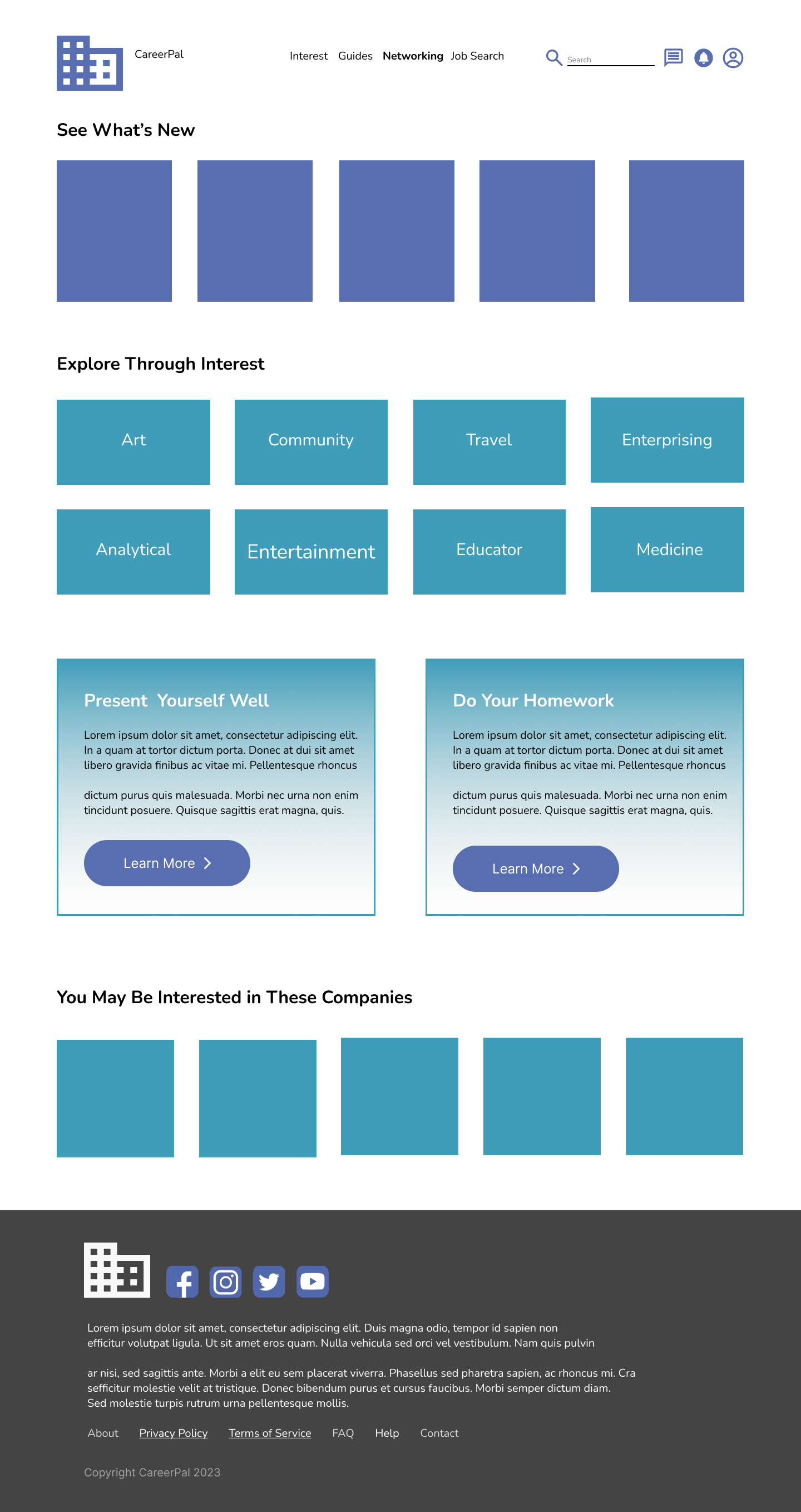 final mockups